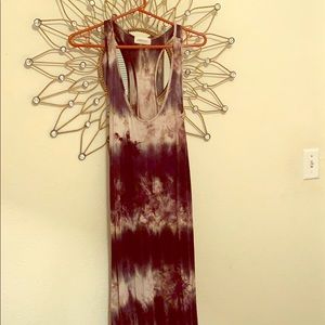 Maxi tie dyed dress